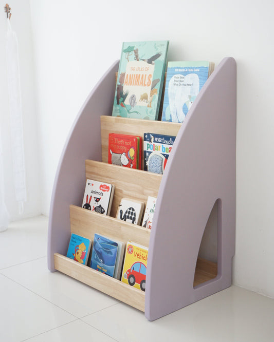 Cerita Bookshelf with hidden storage - Lavender
