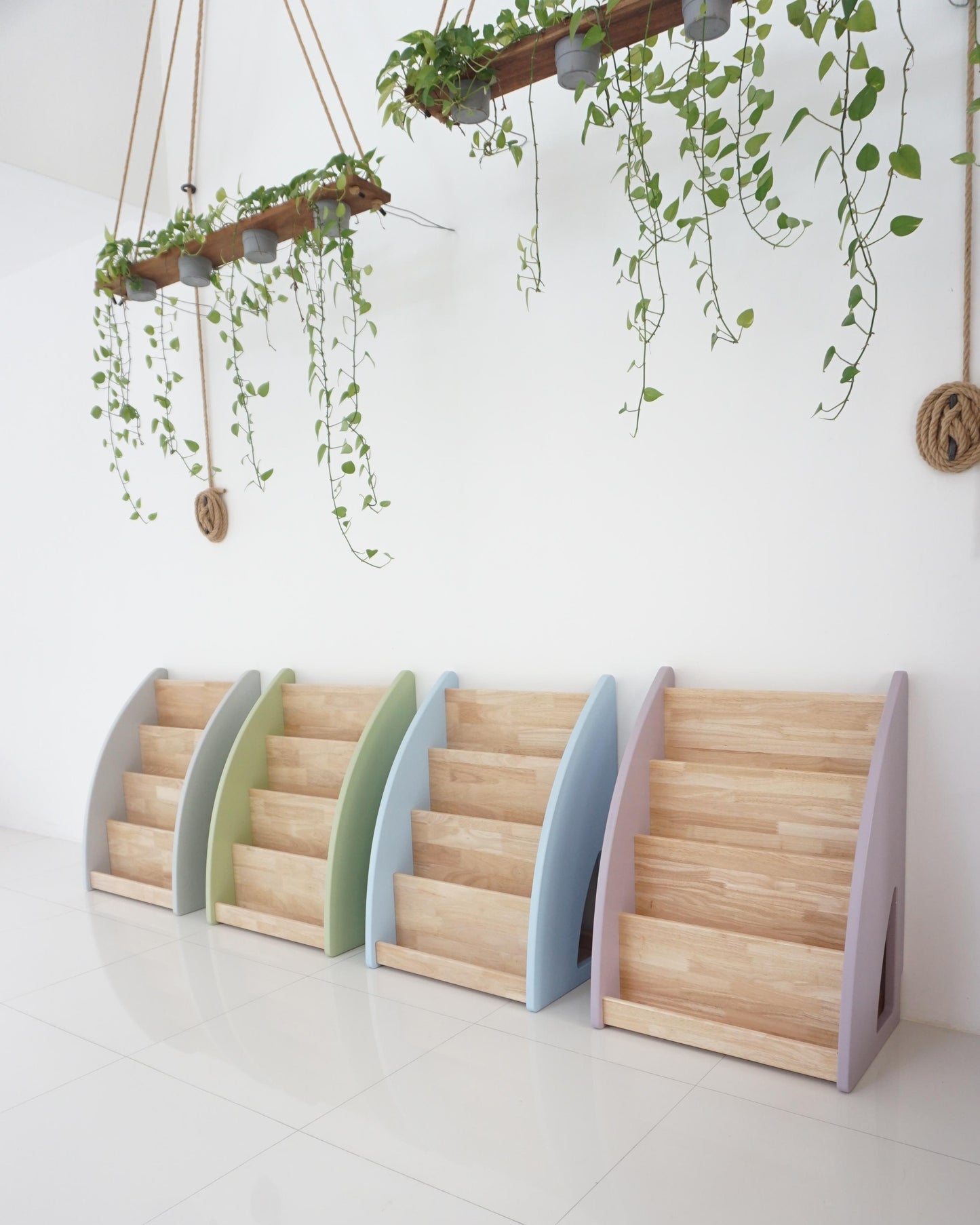 Cerita Solid Wood Front Facing Book Shelf Aden + Ren Malaysia