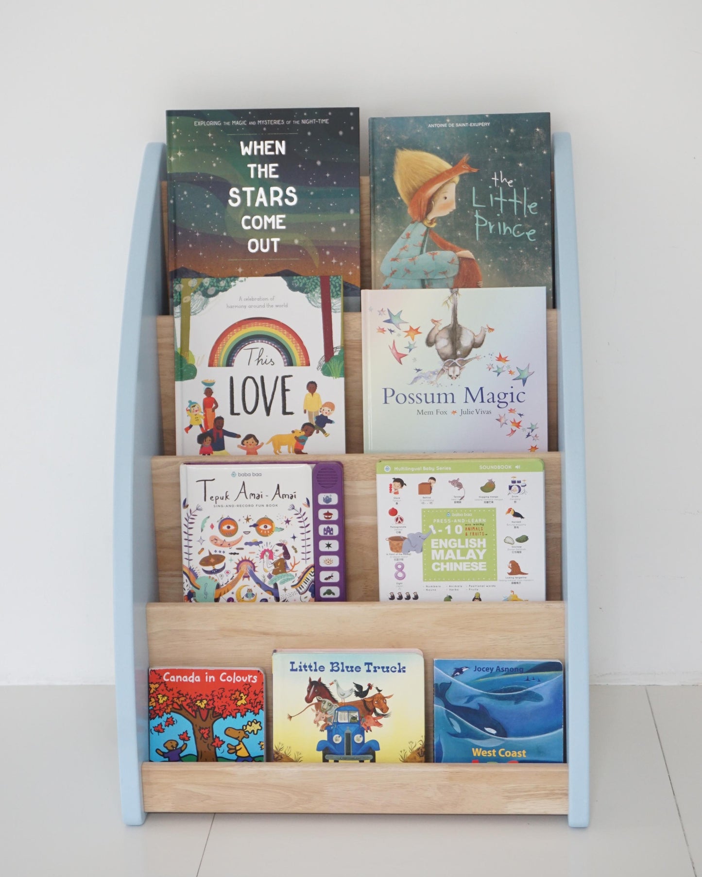 Cerita Solid Wood Front Facing Book Shelf Aden + Ren Malaysia