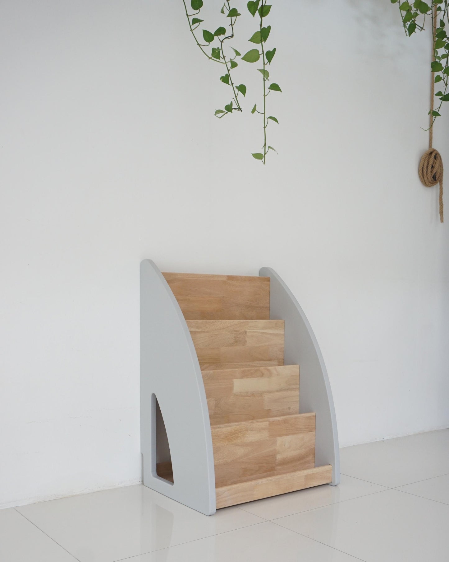 Cerita Solid Wood Front Facing Book Shelf Aden + Ren Malaysia