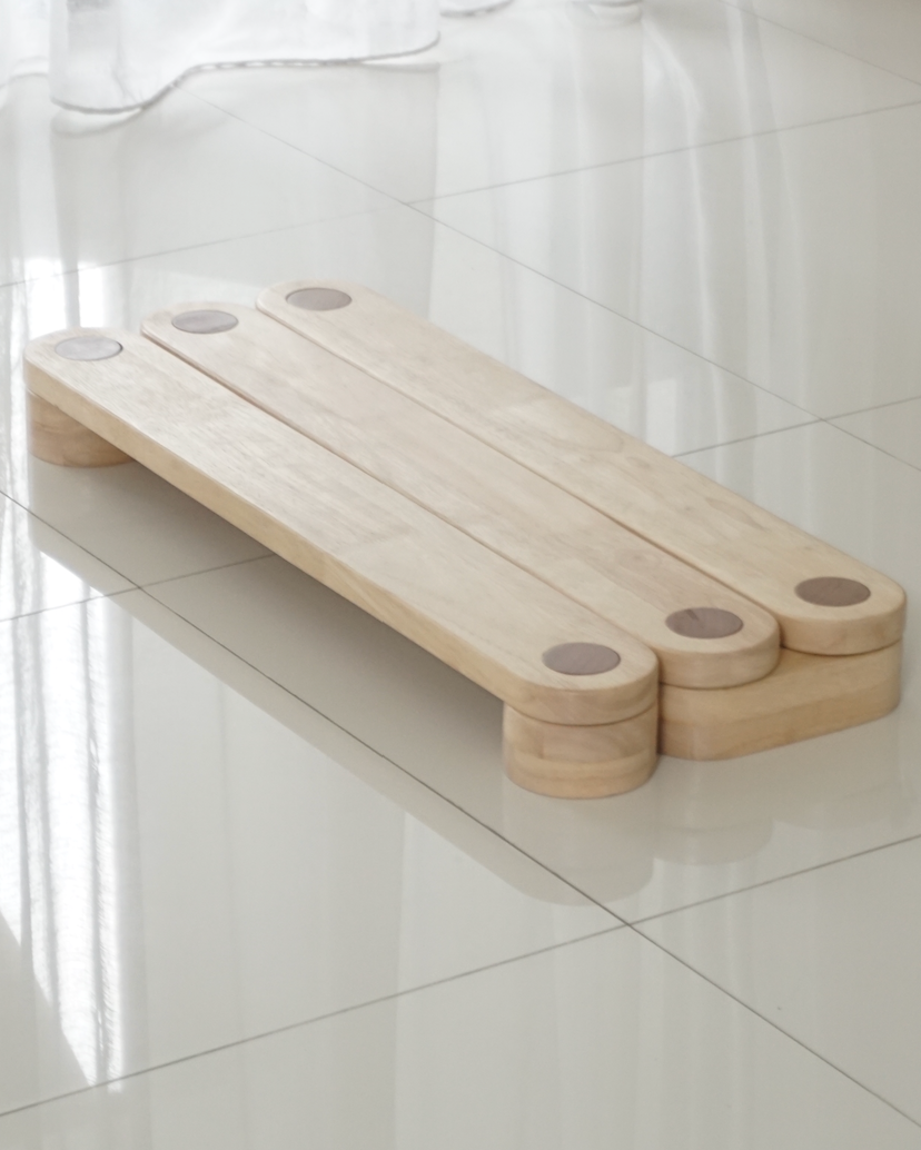 Dahan Balance Beam stacked together solid wood Malaysia
